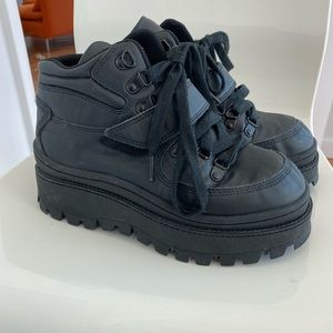 Platform Black sneakers